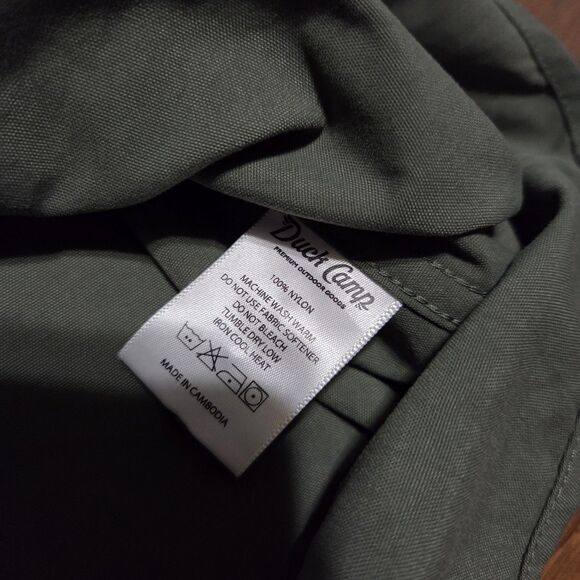 Duck Camp Lightweight Hunting Shirt Long Sleeve LS201 Green Size Large New - Picture 7 of 9